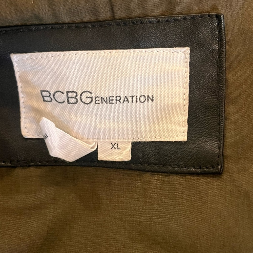 Bcbgeneration Camouflage Utility Jacket With Blac… - image 4